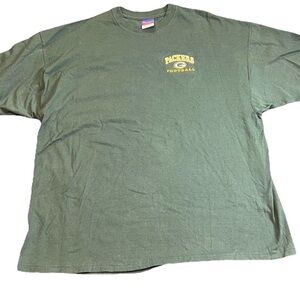 Champion Green Bay Packers Embroidered Football T Shirt XXL NFL